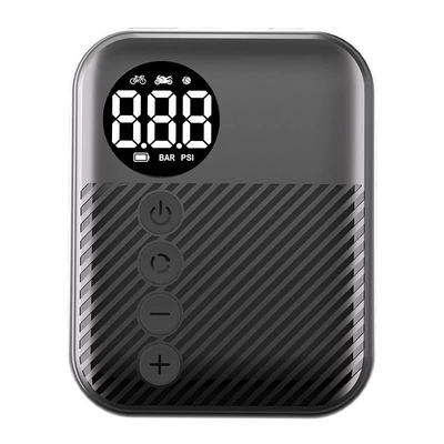 Mini Mountain Road Bike Air Pump Pocket Portable Handheld Smart Wireless Air Pump for Camping Cycling (Hava nasosu) - t2161-black