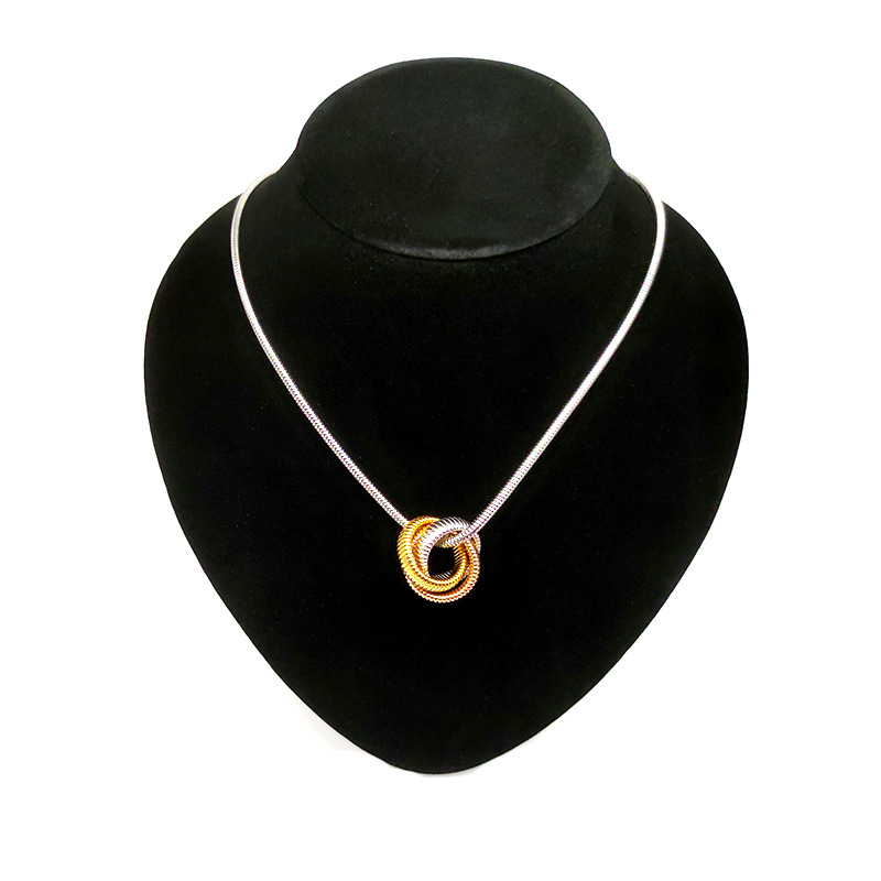 25g Weight 304 Stainless Steel Pendant Material Pendant Necklace Classification 304 Stainless Steel Chain Material Twisted Rope Chain Chain Type 1 Piece Quantity Casual, Street Occasion 304 Stainless Steel Material Geometric Pattern Unisex Gender Simple Style, Streetwear Style Wholesale Jewelry Simple Style Streetwear Geometric 304 Stainless Steel Pendant Necklace 1