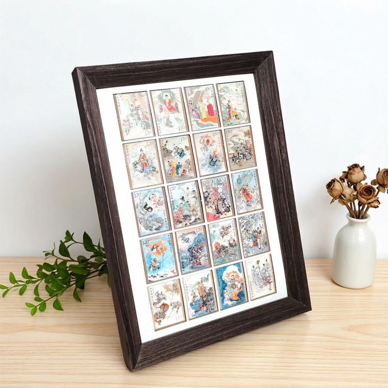 Journey to the West Stamp Frame Set, Complete Collection, Four Great Classics Gift Cultural Product, Tourist Attraction Souvenir, Home Decor