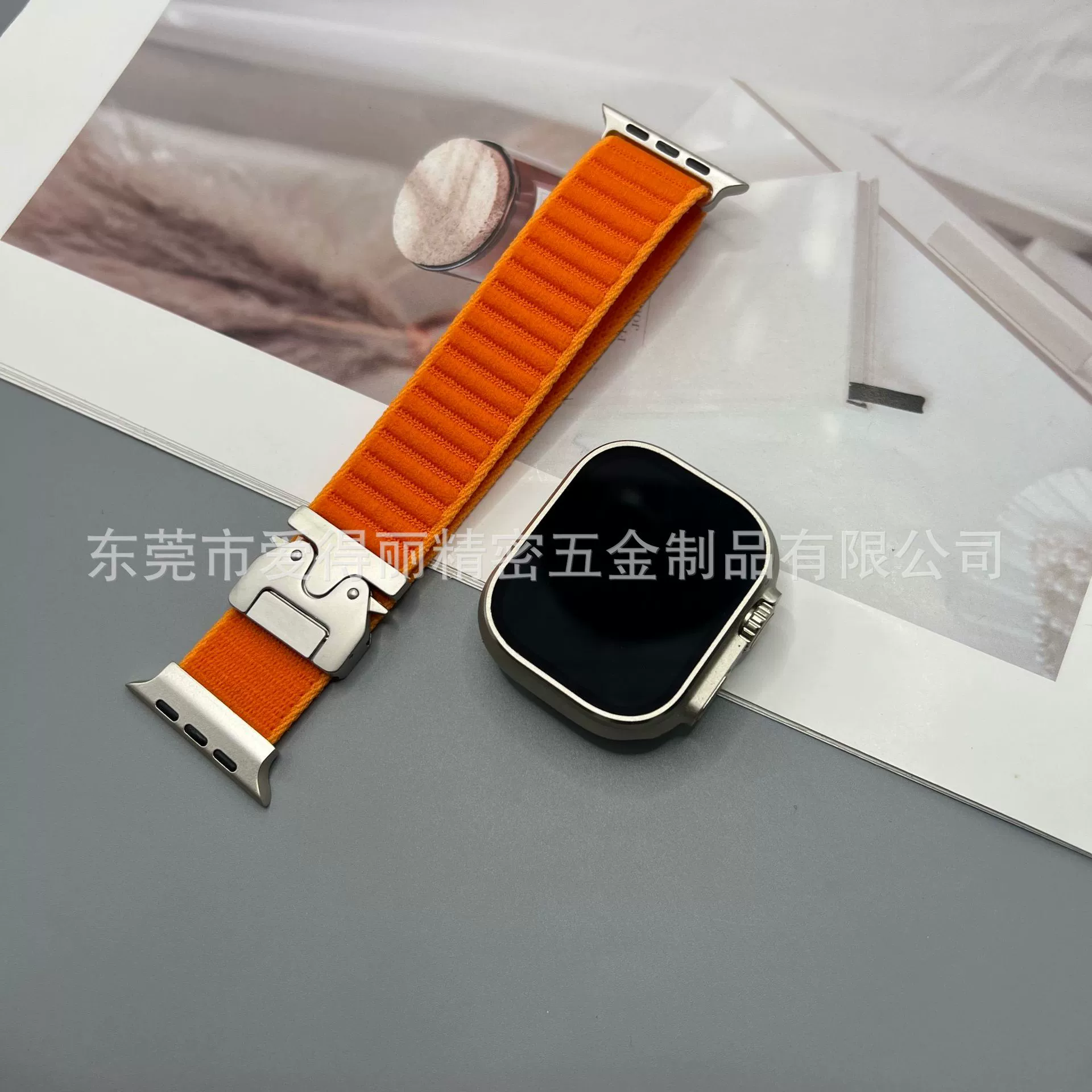 Применимо к ремешку для часов iwatch с нейлоновой плетеной полосатой парашютной пряжкой Apple Watch78910 Ремешок для часов Apple watch