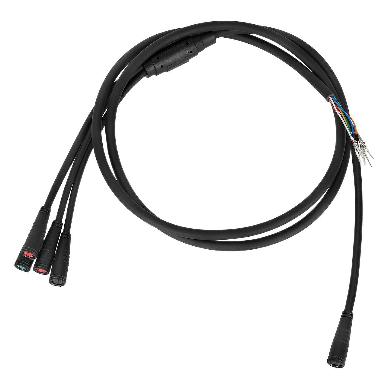 Подходит для скутера Kukirin: шестиконтактный кабель для подключения приборов, кабель для подключения контроллера приборов, кабель для передачи данных.