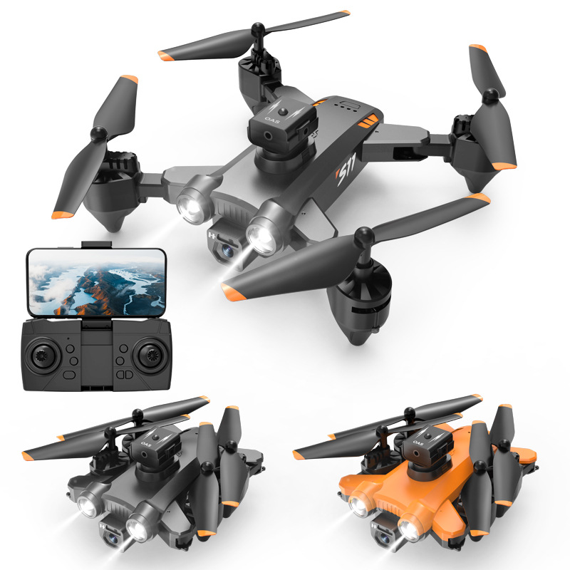 Transfronterizo S11 8K HD de doble cámara fotografía aérea UAV inteligente evitación de obstáculos aviones de cuatro ejes aviones de control remoto al por mayor