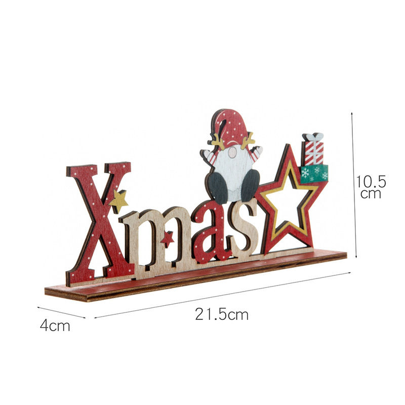 クロスボーダーの新しいクリスマスの装飾品の木製のアルファベットは祝日のデスクトップのフロントでクリスマスの木製の装飾品を飾っています。|undefined