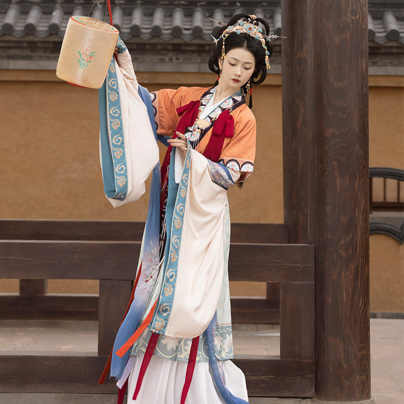 Original modified Hanfu for women, 2026 new model, Luo Shen fairy motif, traditional Chinese style, restored traditional clothing for spring and summer