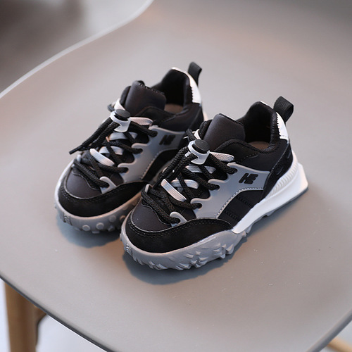 Wholesale children's leather and cloth children's shoes 2024 spring and autumn new children's sports shoes boys and girls shoes children's running shoes