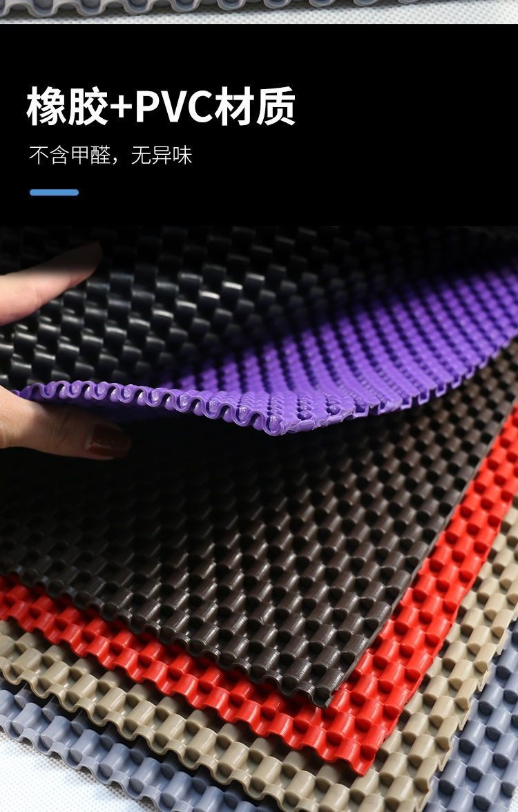 Car latex floor mats PVC rubber truck SUV business vehicle waterproof non-slip universal floor mats can be cut to size