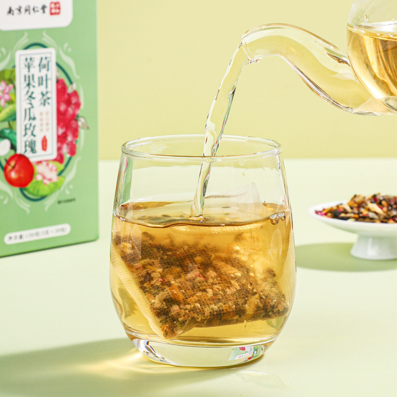 南京同仁堂苹果冬瓜玫瑰荷叶茶花茶独立包装乌梅山楂茯苓工厂直销|undefined