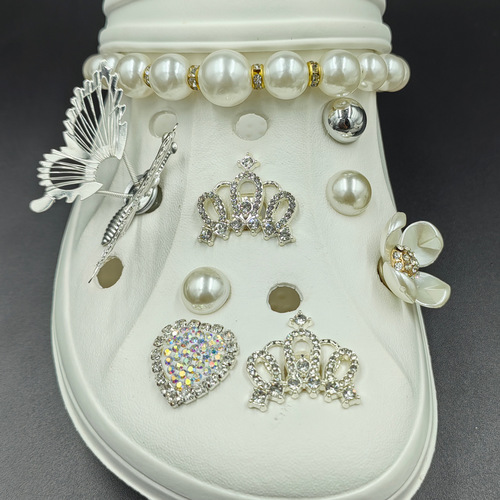 Cross-border DIY Crocs Morpho Butterfly Set Garden Shoes Jewelry Accessories Decoration Removable I-Buckle Accessories