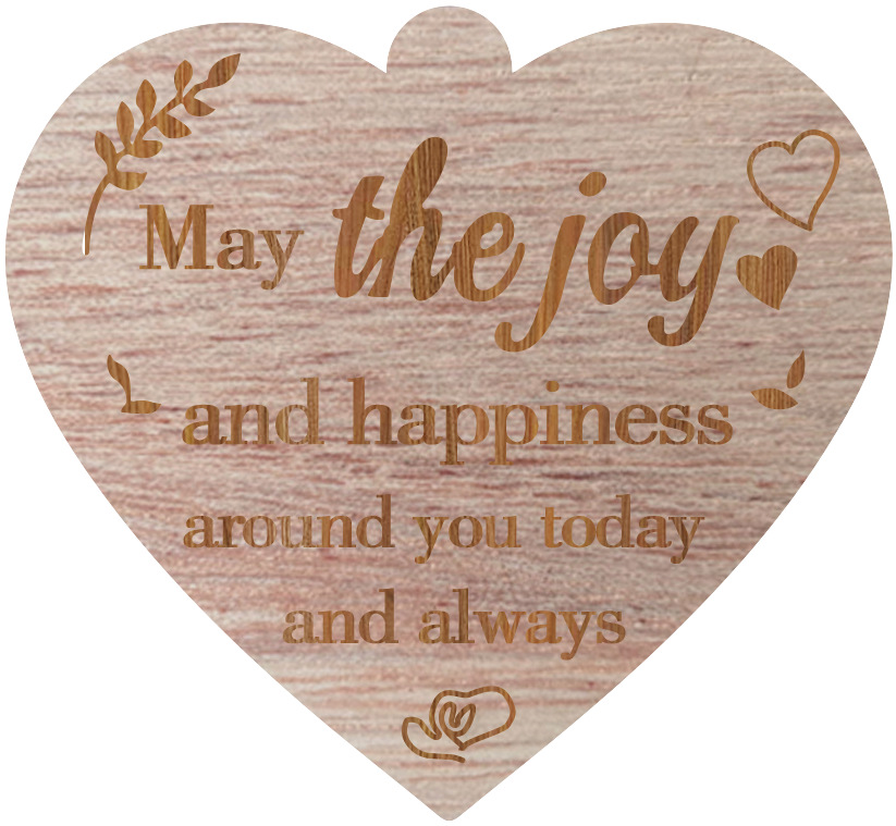 5 월 기쁨 나뭇결 색깔 양면 조각