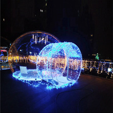 網紅5米透明充氣泡泡屋戶外美陳酒店商場廣告婚慶展示水晶球帳篷