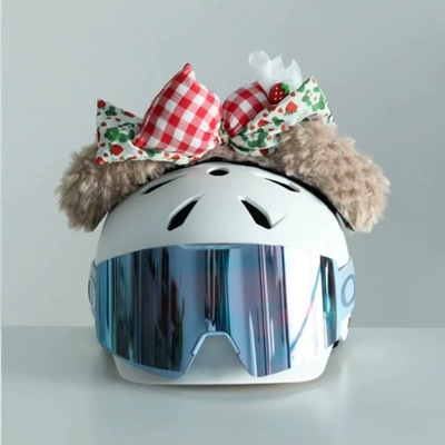 Motosiklet dəbilqələri Decoration Ski Helmet Universal
