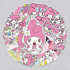 50枚のかわいい美楽ティ落書き個性アニメかわいいアニメDIYコップノートのスーツケースシール