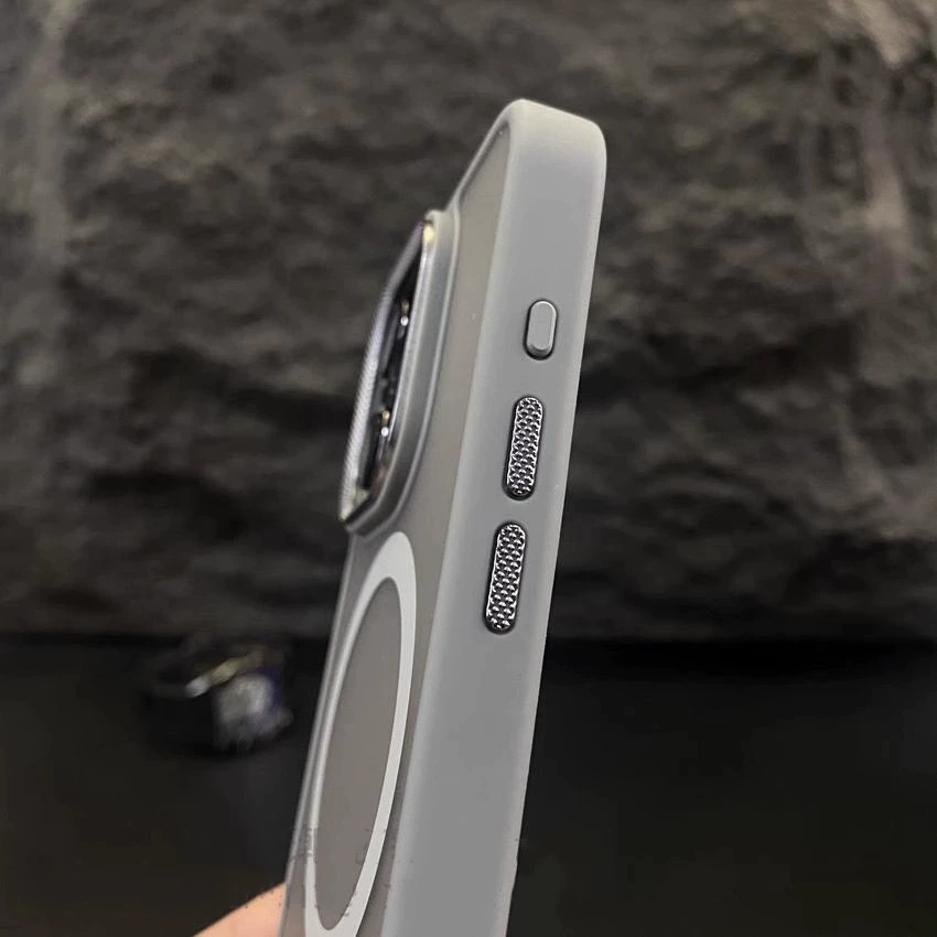 Чехол для iPhone 16 совместимый с Apple, металлический держатель объектива, матовый защитный чехол, 16 Pro Max