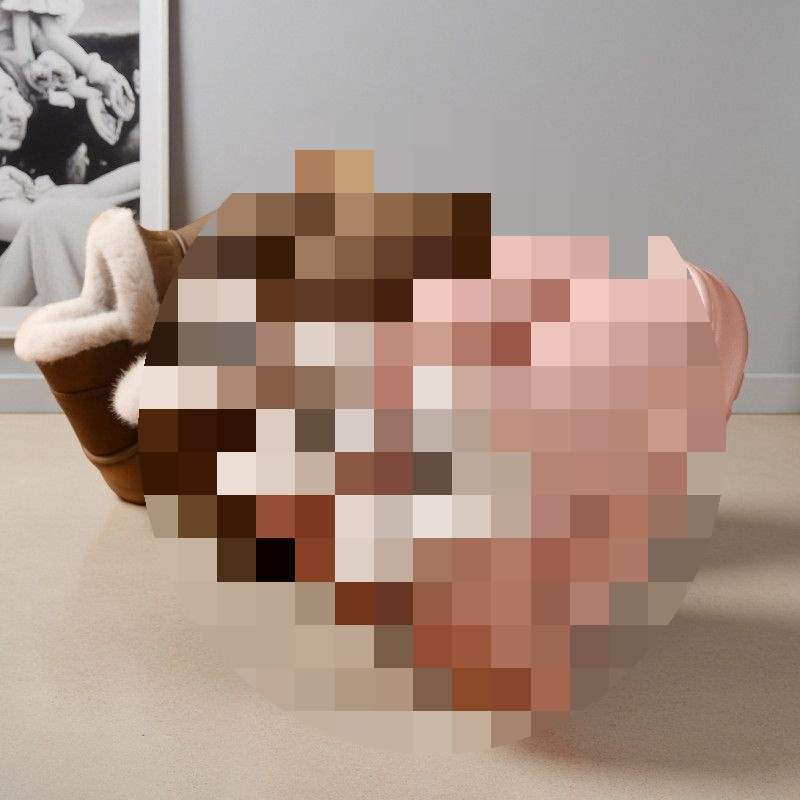 Women's Winter Cotton Slippers with Heel Heightening, Non-Slip, Waterproof, Thick-Soled Couple's Outer Wear Leather Warm Snow Boots, Men's Cotton Shoes