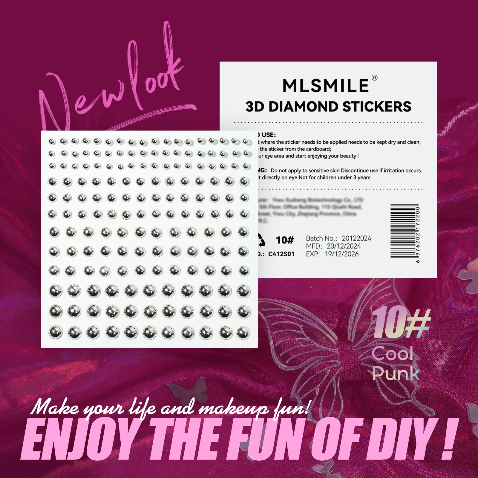MLSMILE водонепроницаемые тату-наклейки для макияжа глаз, наклейка, пирсинг носа, европейский стиль, для импорта, новая коллекция, 3D
