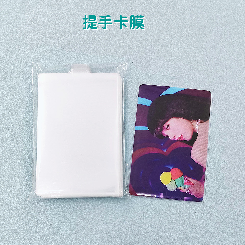 Gu Mei Gu Zi Ba Hao CPP bolsa autoadhesiva bolsa ziplock insignia redonda cuadrada Ba Hao bolsa tarjeta cubierta protectora de película 20 hilos