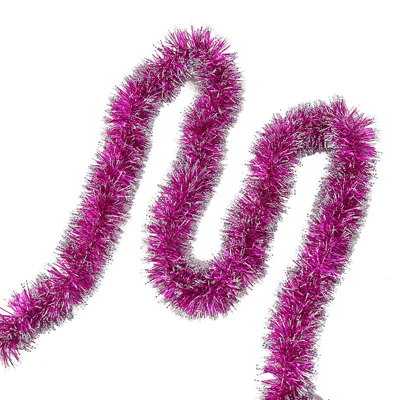 Navidad colorido raya lana raya Garland bar escuela kindergarten atmósfera diseño partido apoyos decoración del árbol de Navidad