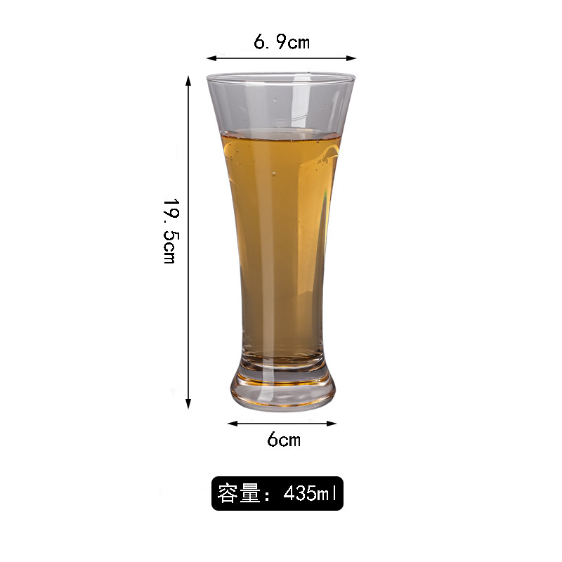 Taza de cerveza de vidrio grande, taza especial de cerveza artesanal gruesa, taza de cerveza de red, taza de cerveza de gran capacidad de personalidad creativa