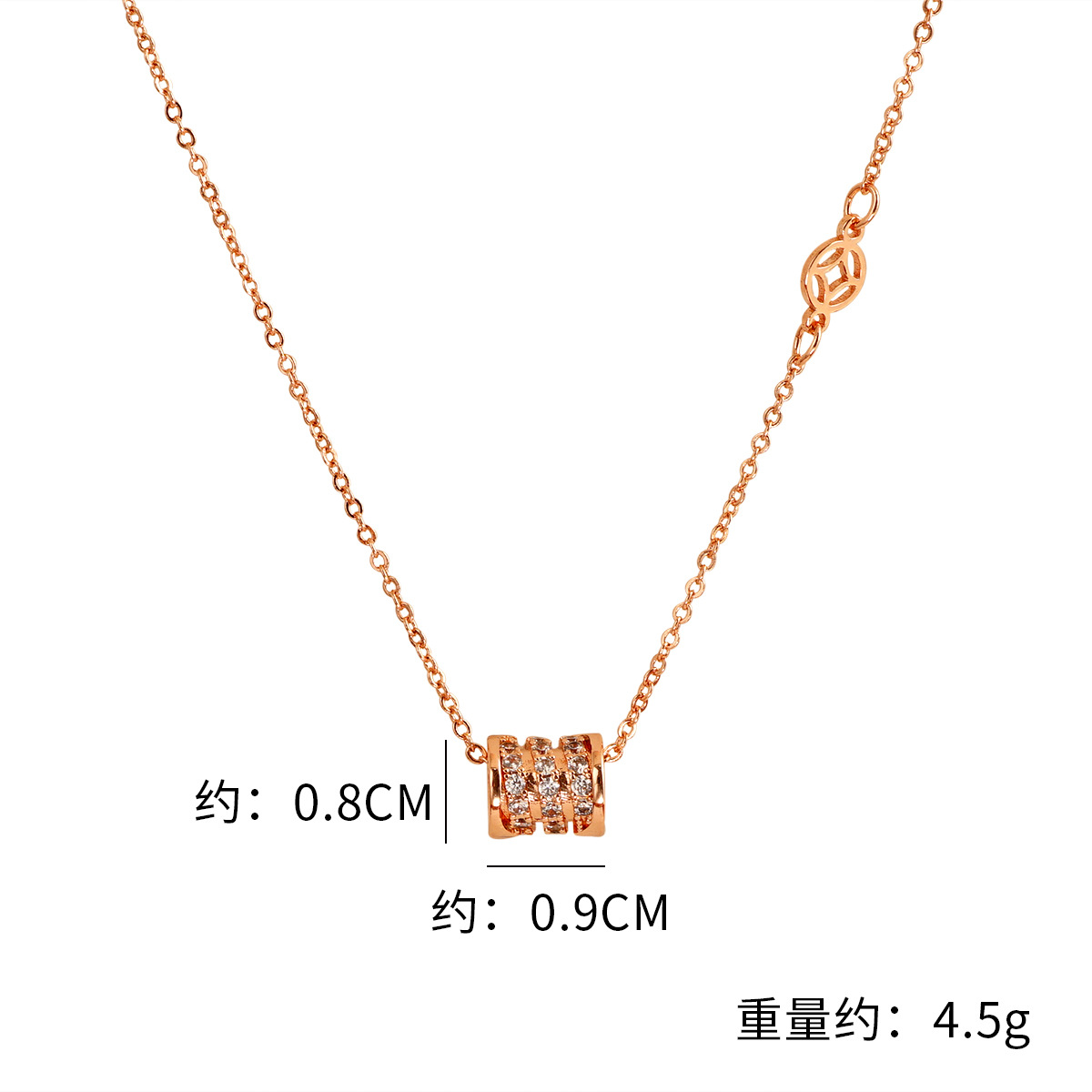 Nuevo estilo de luz lujo simple pequeña cintura borla colgante collar geométrico moneda temperamento ajustable pulsera joyería