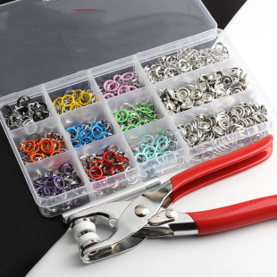Five claw button pliers invisible hidden button installation tool clothes jeans button color button hollow button set