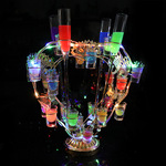 酒吧KTV夜店发光杯架LED鸡尾酒派对房心形1314生日快乐520酒杯架