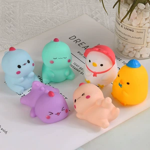 Мини-динозавр и утёнок из ПВХ для купания и игр