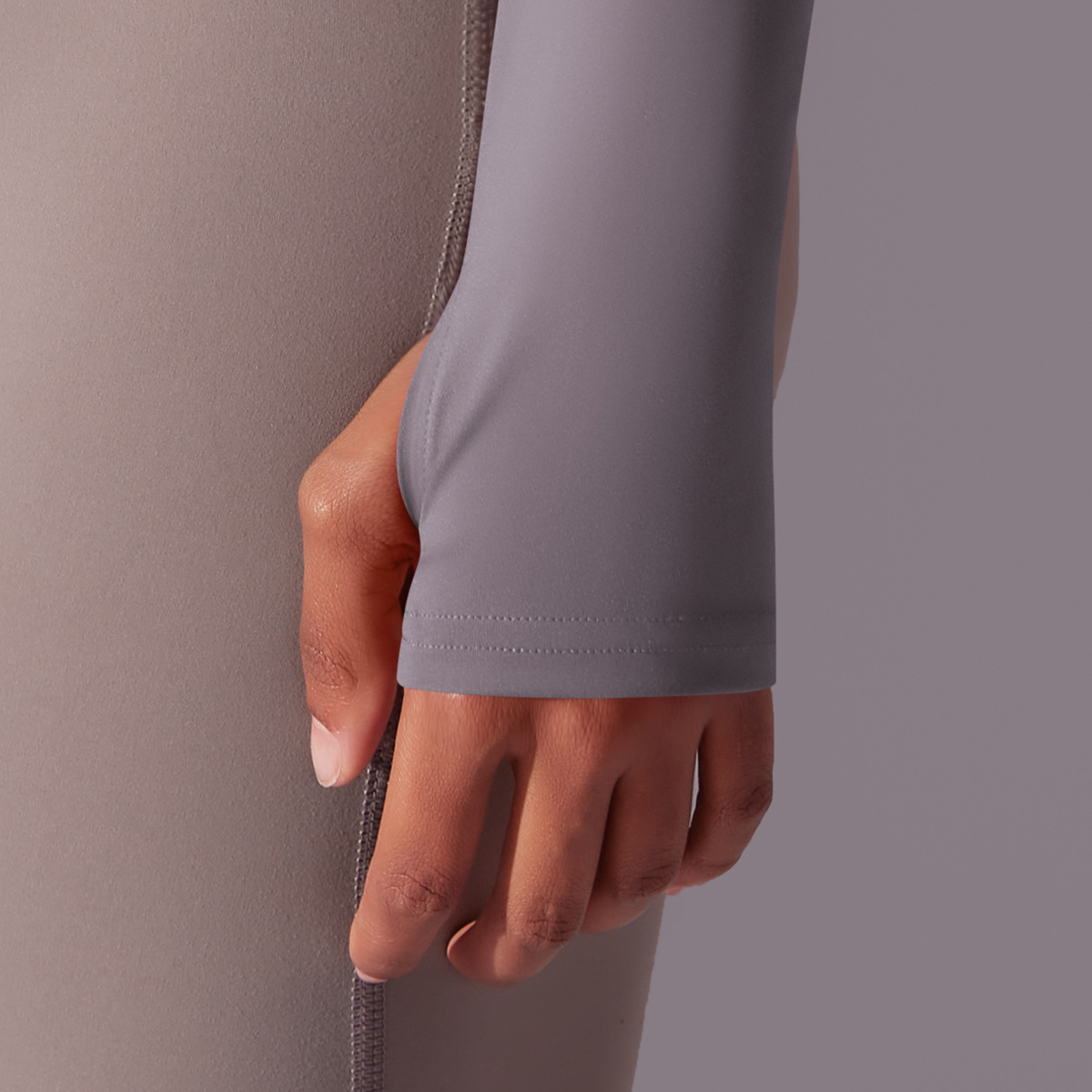 Nuevo color sólido apertado de collar cremallera chaqueta de manga larga abrasión deportiva correr fitness chaqueta de yoga larga mujer image 4