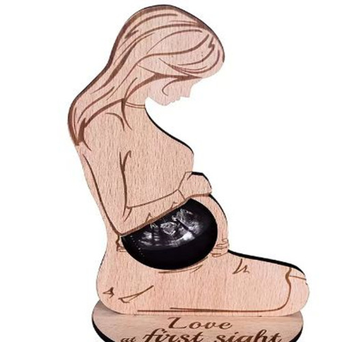 Baby Birth Commemorative Plaque: Ultrasonic Baby Scan B-Scope Keepsake for Expectant Mothers – Crafted Decorative Item