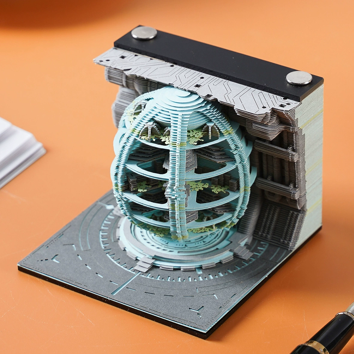 Трехмерный настольный календарь, заметки, в 3D-формате, годы 2025