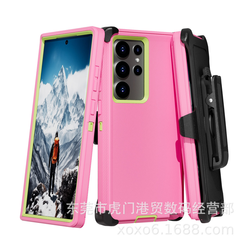 Defender Samsung S23/S23Plus/S23Ultra 3 耐衝撃電話ケース落下防止保護カバーフルパッケージに適しています。|undefined