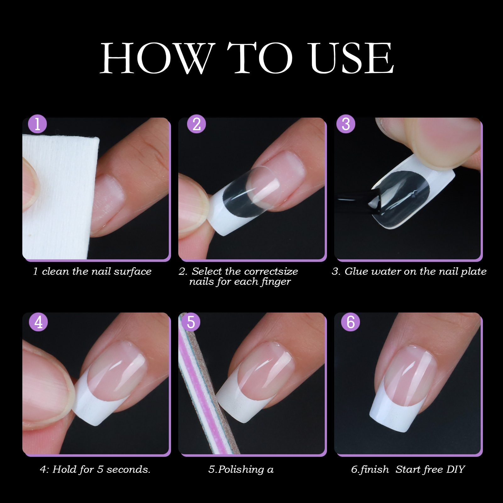 Style Simple Couleur Unie Plastique Ongles Correctifs display picture 7