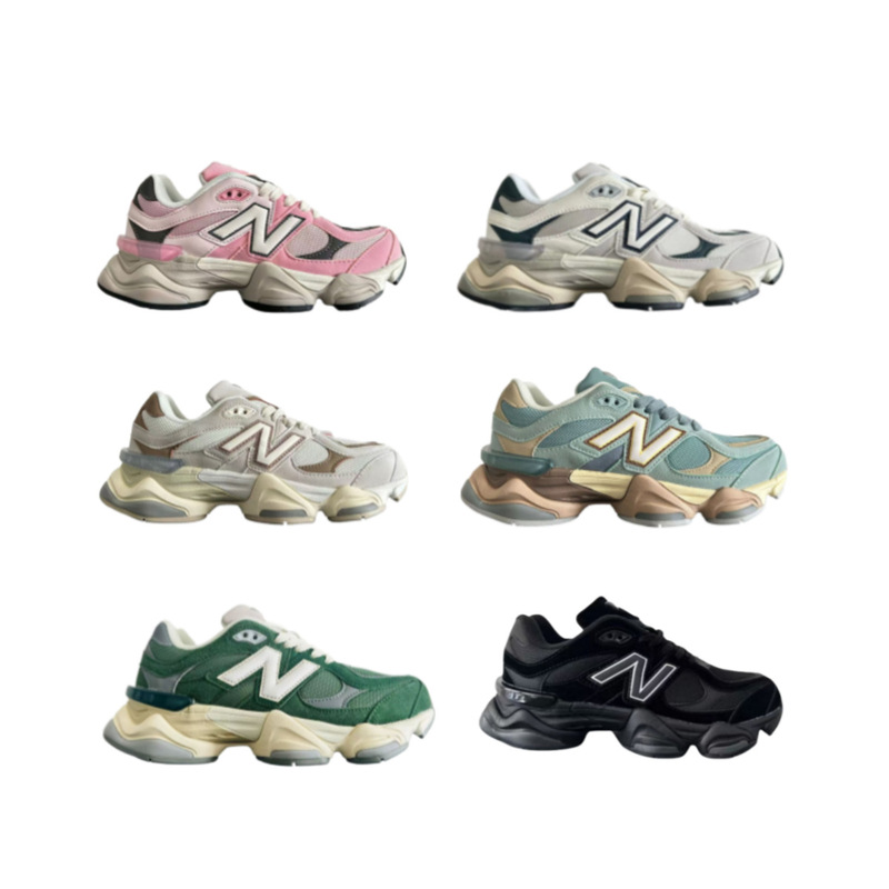 Foreign Trade New Balance 9060 Men's and Women's Shoes 2025 New Height-Increasing Retro Dad Sports Casual Running Shoes Hot Style