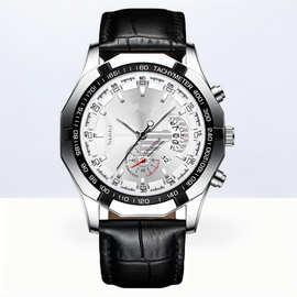 新款大表盘 日历 时尚男士商务手表