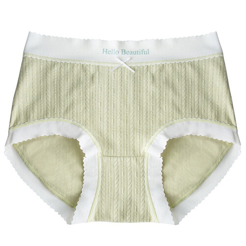 Mianmian~Girl's pure cotton underwear, comfortable mid-waist Japanese style sweet and breathable cotton crotch women's seamless briefs