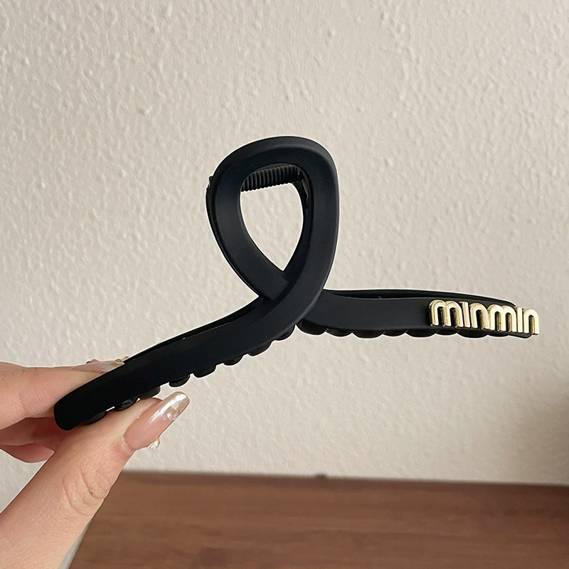 Крабья заколка для волос (hairgrip) акриловая большая булавка, жемчужные вставки, корейский стиль, лёгкая