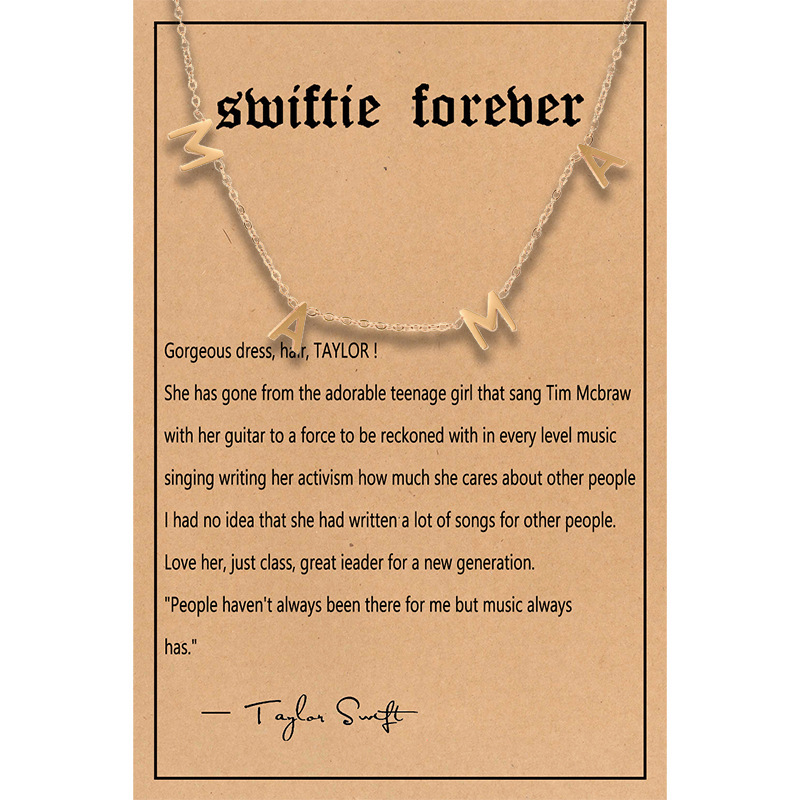 MAMA 목걸이 골드