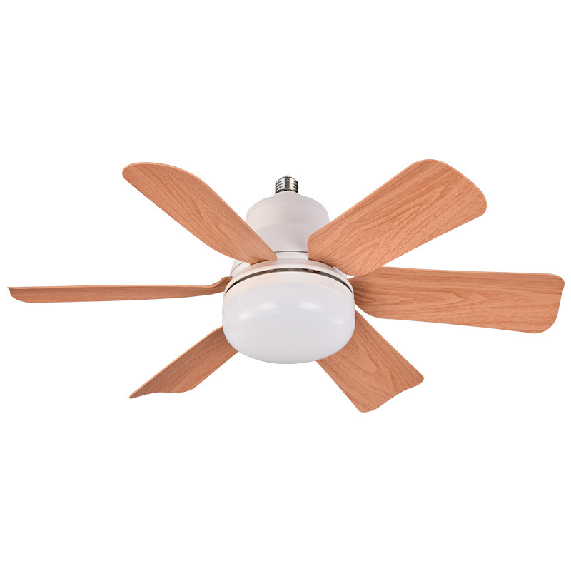 Ventilador de Techo con Luz E27 de ABS Silencioso para Comedor y Dormitorio
