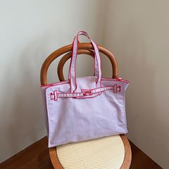 日本と韓国の布バッグトートバッグラコセット刺繍環境に優しいバッグロックスプライシングナイロンポータブルショルダー脇の下バッグ