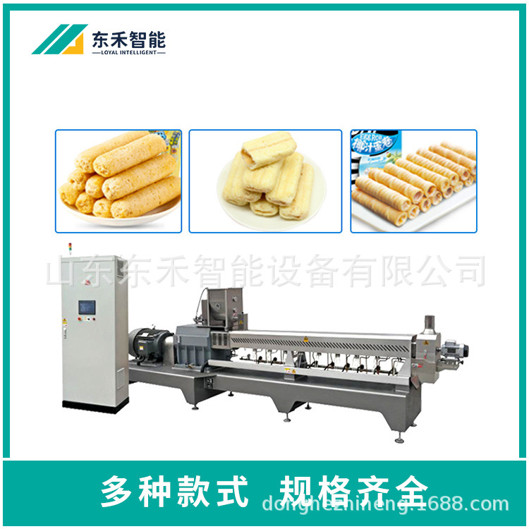 夹心米果休闲食品生线  膨化夹心米果生产机器 厂家供应