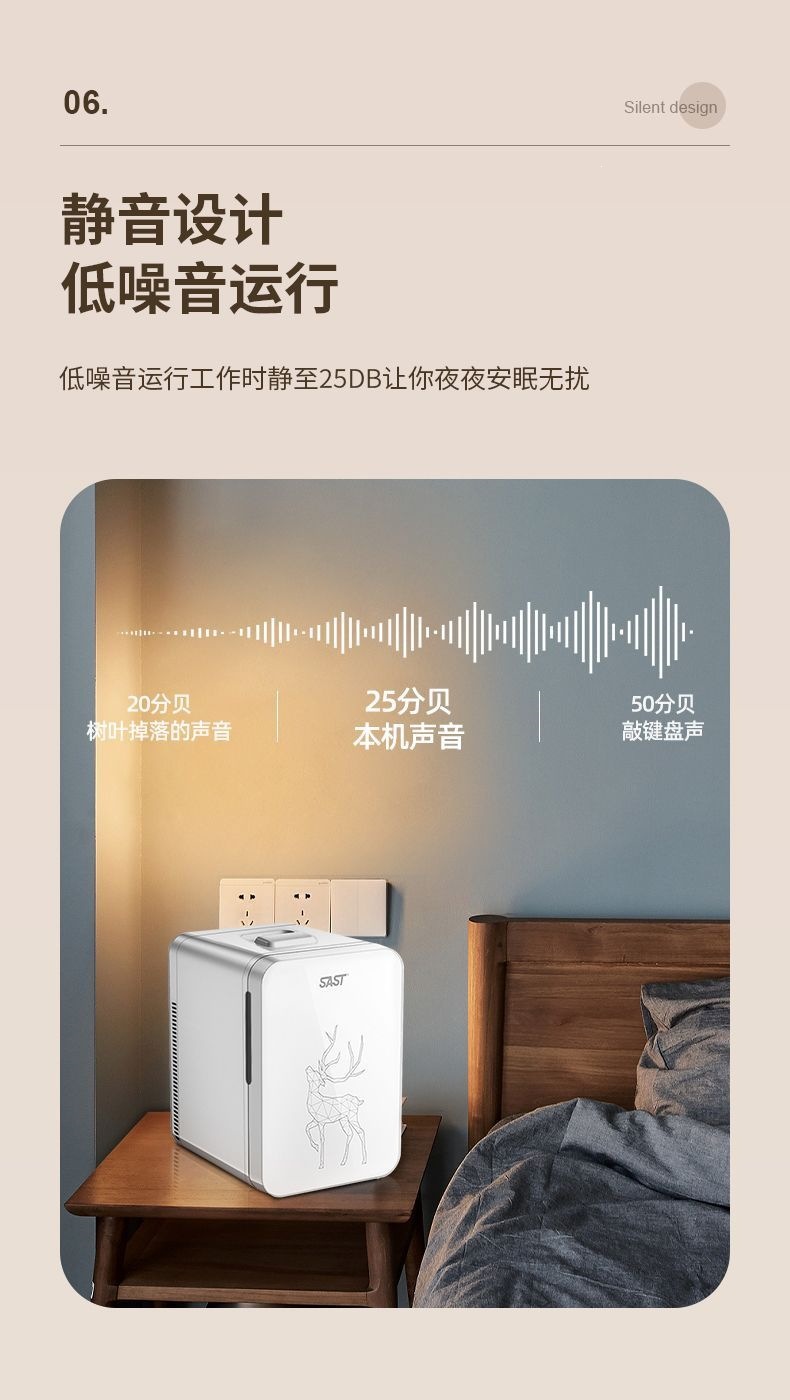 Sast Mini Refrigerator Mini Student Dormitory Office Small Breast Milk Cooler for Single Use Car and Home Use