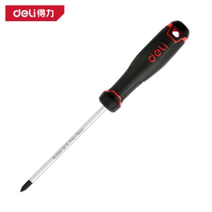 Deli Dl3453 Industrial Grade Cross Screwdriver Ph0X75Mm_S2 (Red) (Handle)
