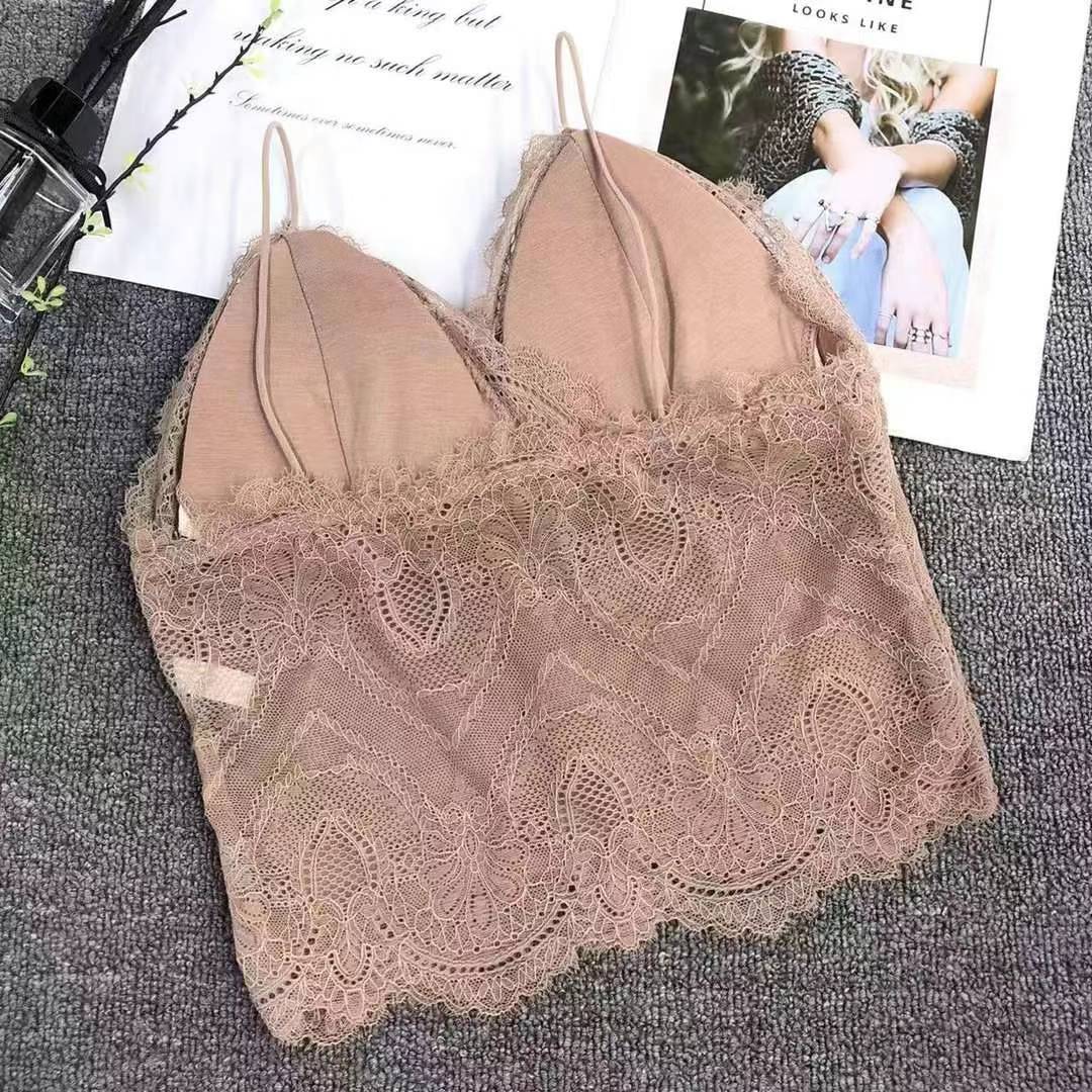 Nueva moda de encaje de alta calidad, chaleco de dama sin anillo de acero, bra de yoga, ropa interior deportiva, mujer al por mayor