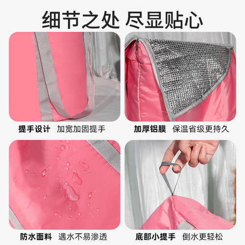 Travel portable outdoor camping foldable water bucket thick large size wash basin laundry bucket simple foot soaking device