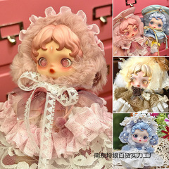sp光织园SKULLPANDA冬日乐章系列搪胶毛绒公仔娃衣套装娃娃衣服