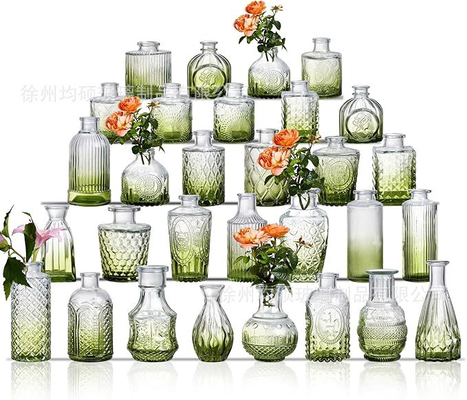 [지중해 꽃병] 30종 세트 (그라데이션 그린)