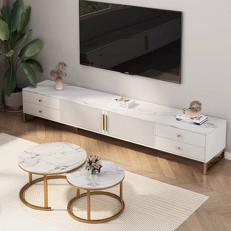 电视柜客厅家用现代简约落地收纳储物新款小户型茶几电视机柜组合