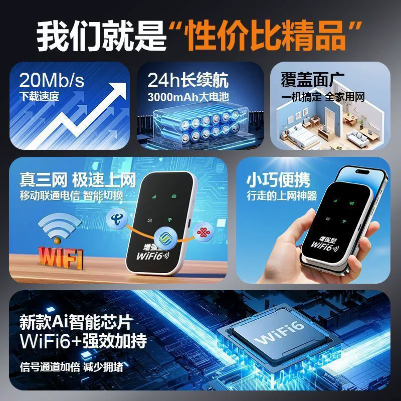 2025 новый мобильный WiFi беспроводной сетевой портативный маршрутизатор 4G доступен по всей стране в Юньнань