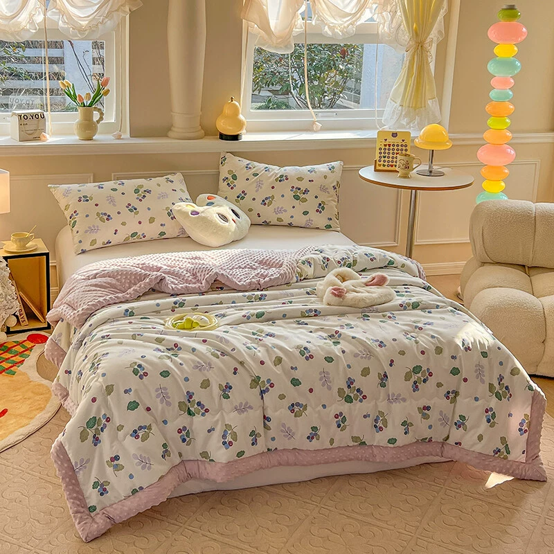 Fleece thin summer cotton cool duvet for students