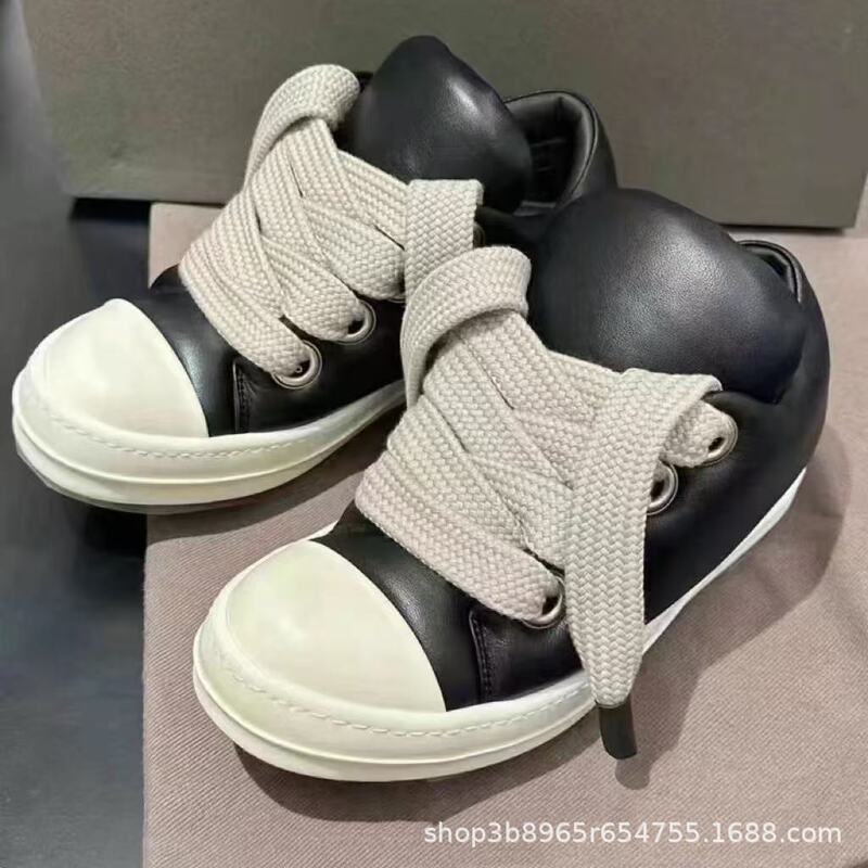 Ro Replica Bread Shoes 2025 Owens Chunky Wide Strap Thick-Soled Sneakers Couple's Versatile Casual Sneakers