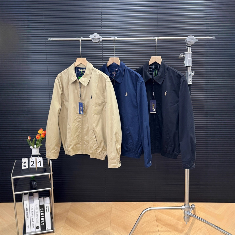 Dropshipping Cross-Border Supply Rl Raff Pony Classic Baseball Jacket Jacket for Men and Women Loose Couple Style